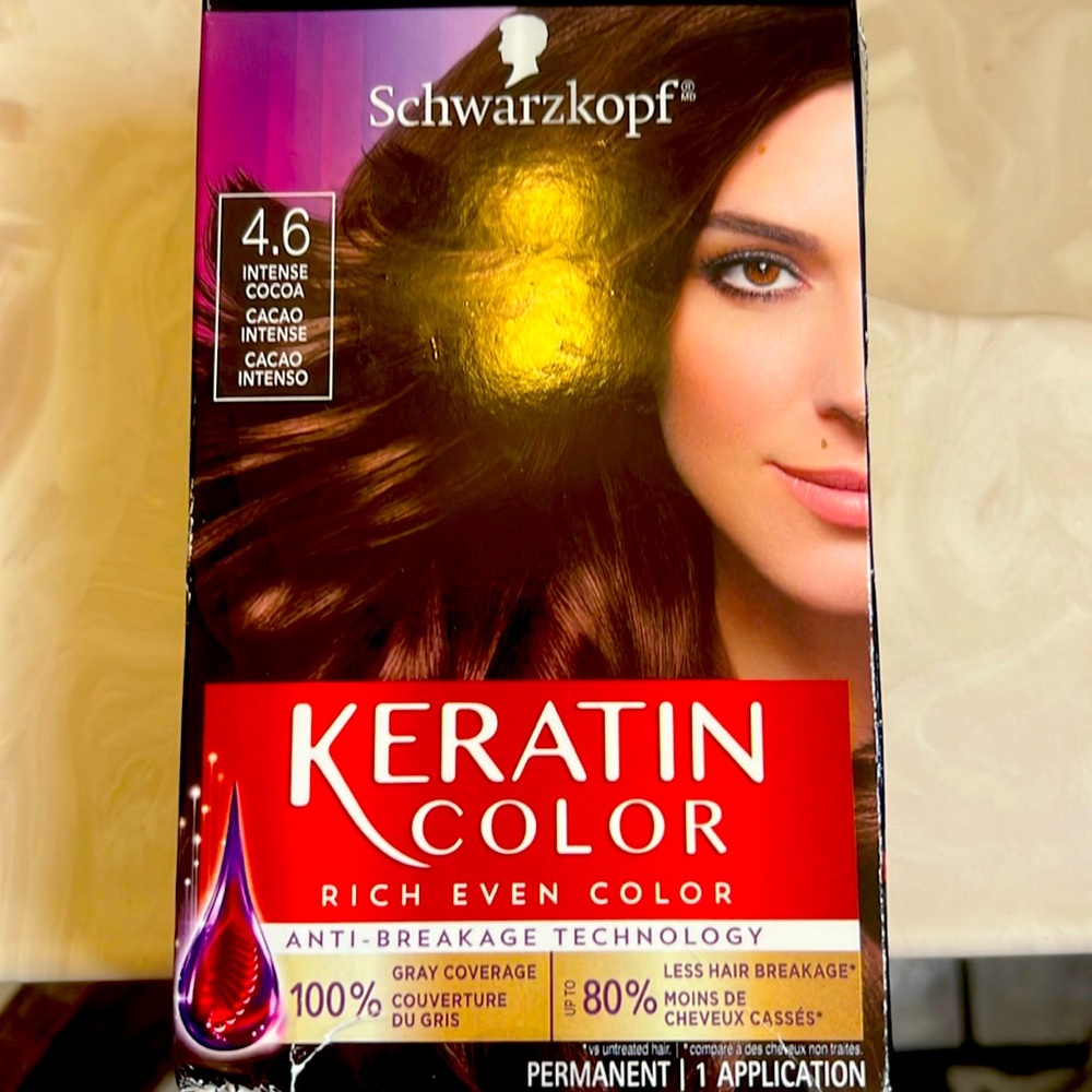 Brand New - Schwarzkopf 4.6 intense cocoa permanent hair color